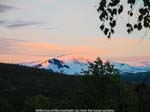 Reflection of the midnight sun from the lodge window.